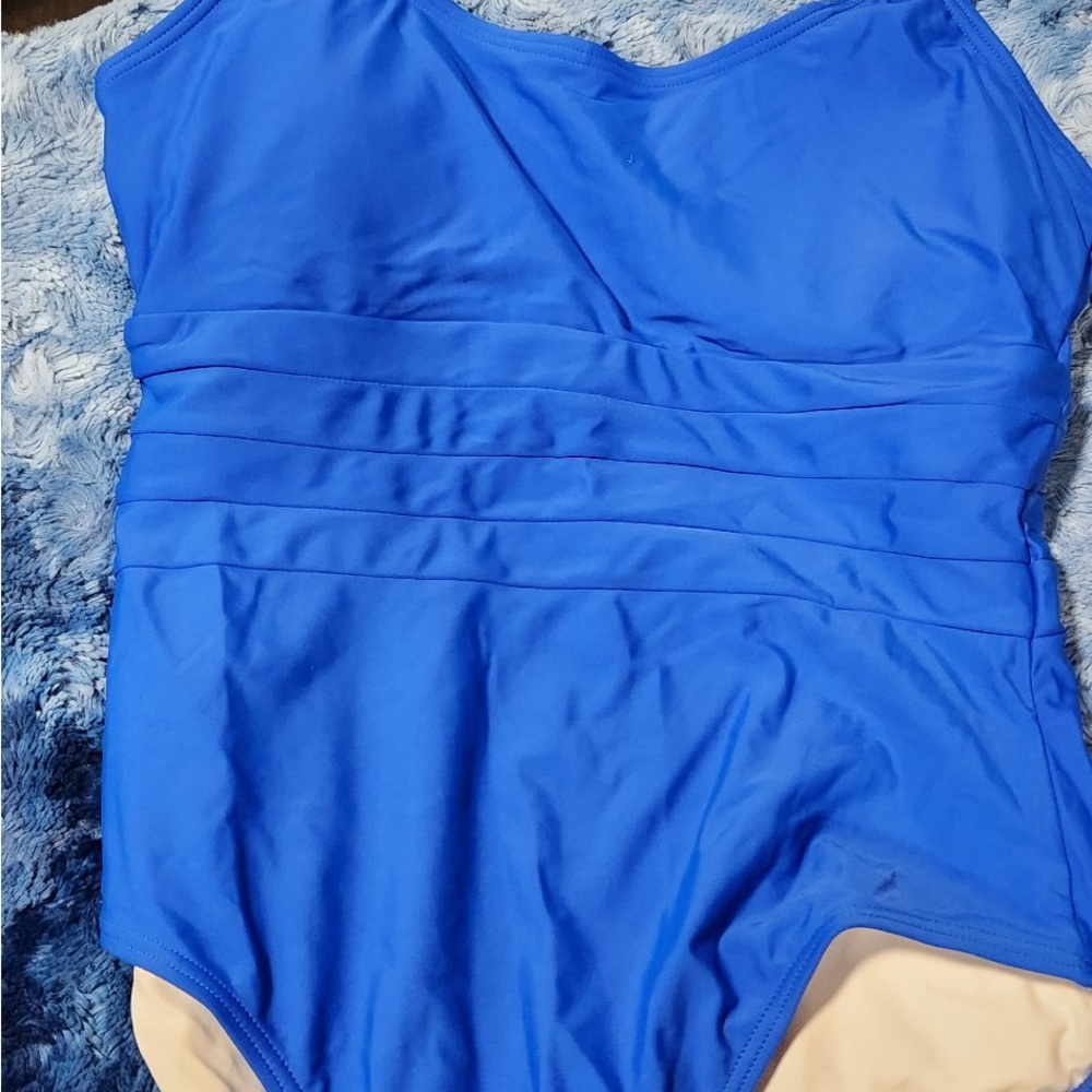 Vibrant Blue One-Piece Swimsuit